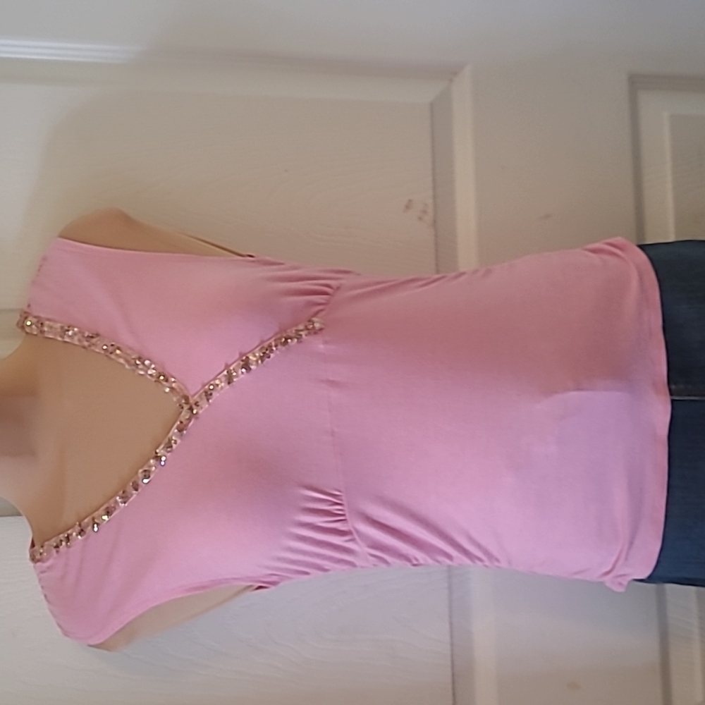 Beaded sleeveless top
